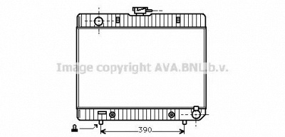 AVA QUALITY COOLING ms2055 -  Радиатор, охлаждение двигателя